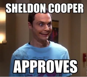 sheldon cooper approves fb comment pic