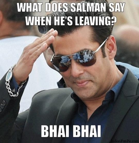 What Does Salman Khan Say.. When He's Leaving ? Funny Pic