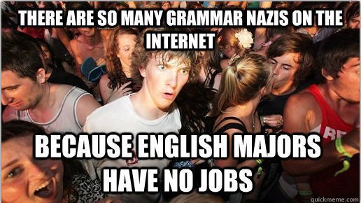 There Are So Many Grammar Nazis On The Internet