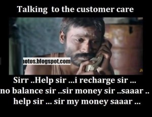Funny Photo Talking to the Customer Care