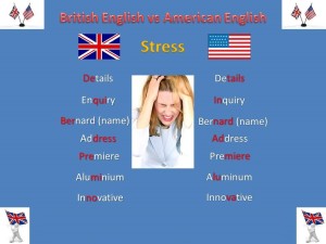 British English vs American English Stress Comment Image