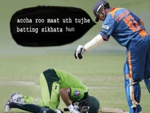 Funny Cricket Scrap with Image