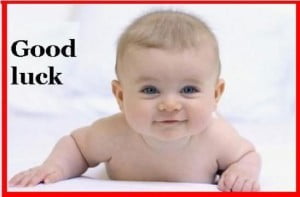 Good Luck Cute Baby Graphic