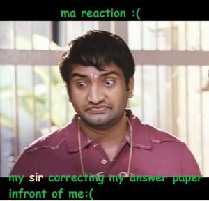 Sir Correcting Answer Paper Infront Of Me