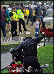 UK vs US Police Force Comment Image