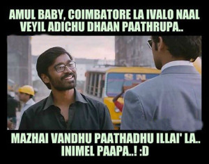 Dhanush Funny Movie Expression Dialogues