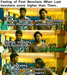 Feeling Of First Benchers When Last Benchers Score Higher Than Them