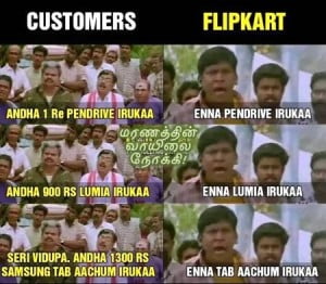 Customer & Flipkarts Tamil Funny Meme