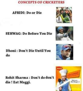 Concepts Of Cricketers Hindi Funny Pic