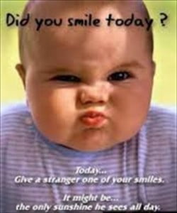 Did You Smile Today? Funny Baby Image