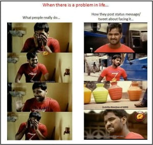 Reality vs Real life Funny Tamil Jokes Photos