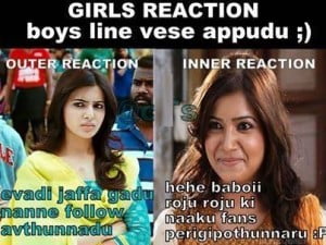 Girls Reaction Boys Line Vese Appudu Photo Pic