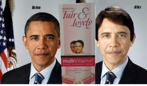 Obama Fair & Lovely Before vs After