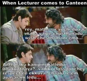 When Lecturer Comes To Canteen Funny Pic