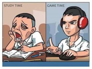 Study Time Vs Game Time