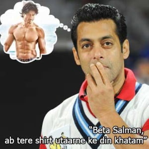 Beta Salman Ab Tere Shirt Utaarne Ke Din Khatam