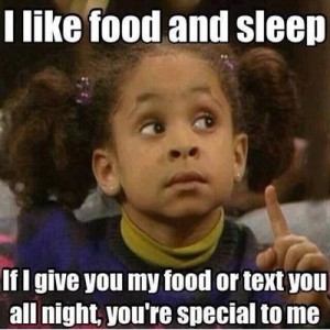 I Like Food And Sleep