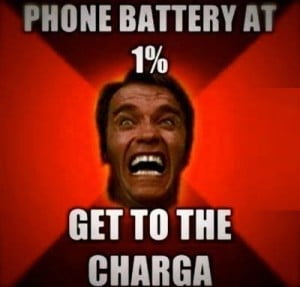 Phone Battery At 1% Get To The Charga