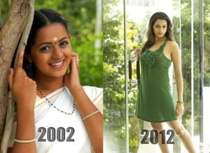 Bhavana 2002 - 2012 What A Change!!?