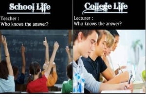 College Life vs School Life