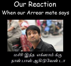 Our Reaction When Our Arrear Mate Says