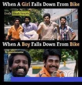 When A Boy or Girl Falls Down From Bike