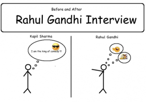 Before and After Rahul Gandhi Interview