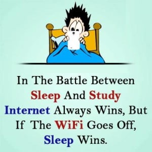 Battle Between Sleep and Study