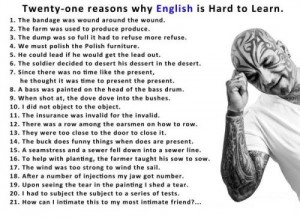 21 Reasons Why English Is Hard To Learn