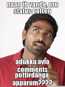 Naan Fb Vande Oru Status Potten Vijay Sethupathi Comment